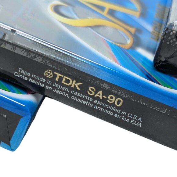 x5 Brand New in Package TDK SA90 High Bias Blank Cassette Tapes - Picture 5 of 9
